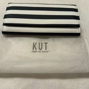 New KUT From The Cloth Thin Striped Wallet